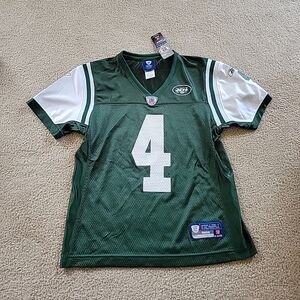 New Vintage NFL Brett Favre #4 New York Jets Reebok On Field Jersey Women Medium